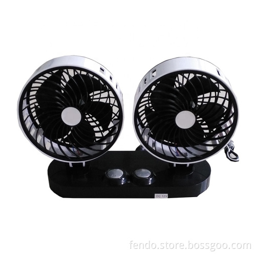 6 Inch Dual Head Auto Cooling Air Fan for Car (12V/24V)